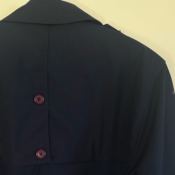 Pretty 1970s vintage DJI blue trench coat size medium - Picture 5 of 11